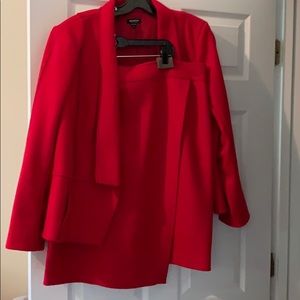 Worth NY one of a kind red suit